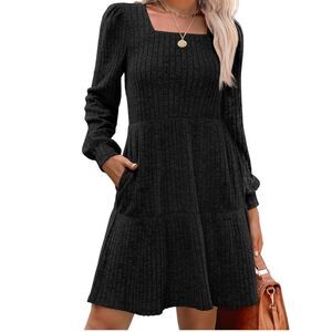 Long sleeve babydoll dress